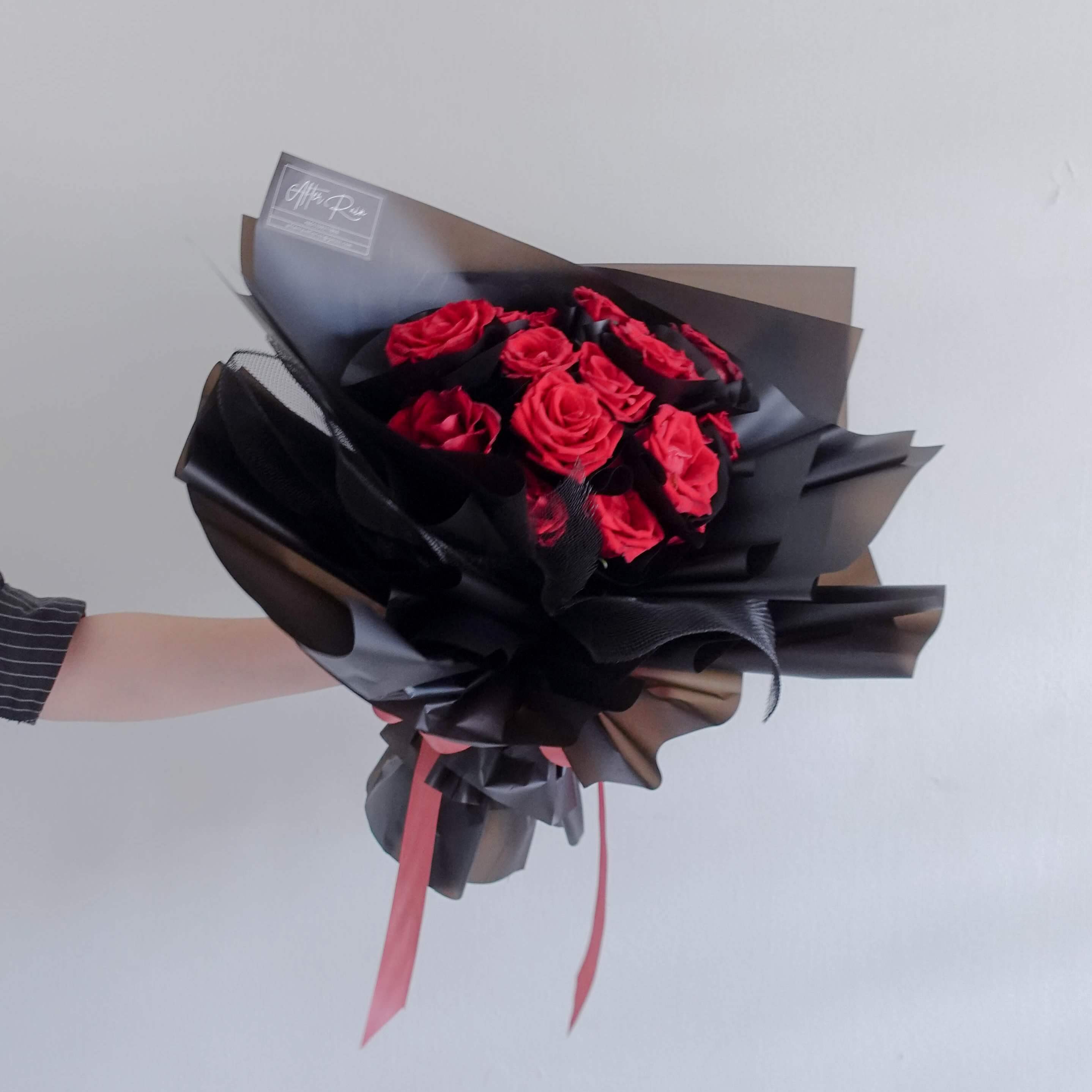 Valentine's Day VDAY Flower & Gift 2021 Forever Love Fresh Flower Red Rose Bouquet by AfterRainFLorist, PJ (Malaysia) online Florist,KL & Selangor / Klang Valley Flower Delivery Service