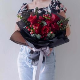 Valentine's Day VDAY Flower & Gift 2021 Romantic Love Fresh Flower Red Rose Bouquet by AfterRainFLorist, PJ (Malaysia) online Florist,KL & Selangor / Klang Valley Flower Delivery Service