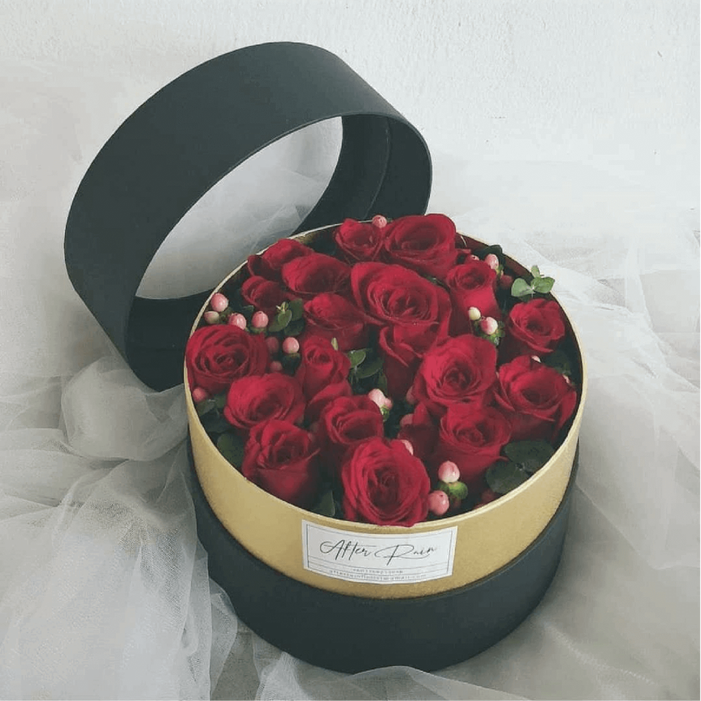 Red Rose Fresh Flower Box by AfterRainFlorist, PJ Florist