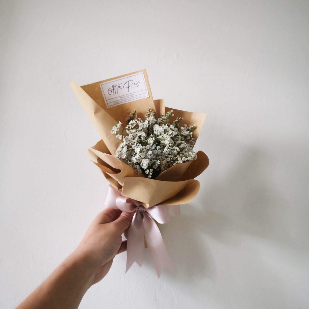 Mini Dry Flower Bouquet by AFTERRAINFLORIST