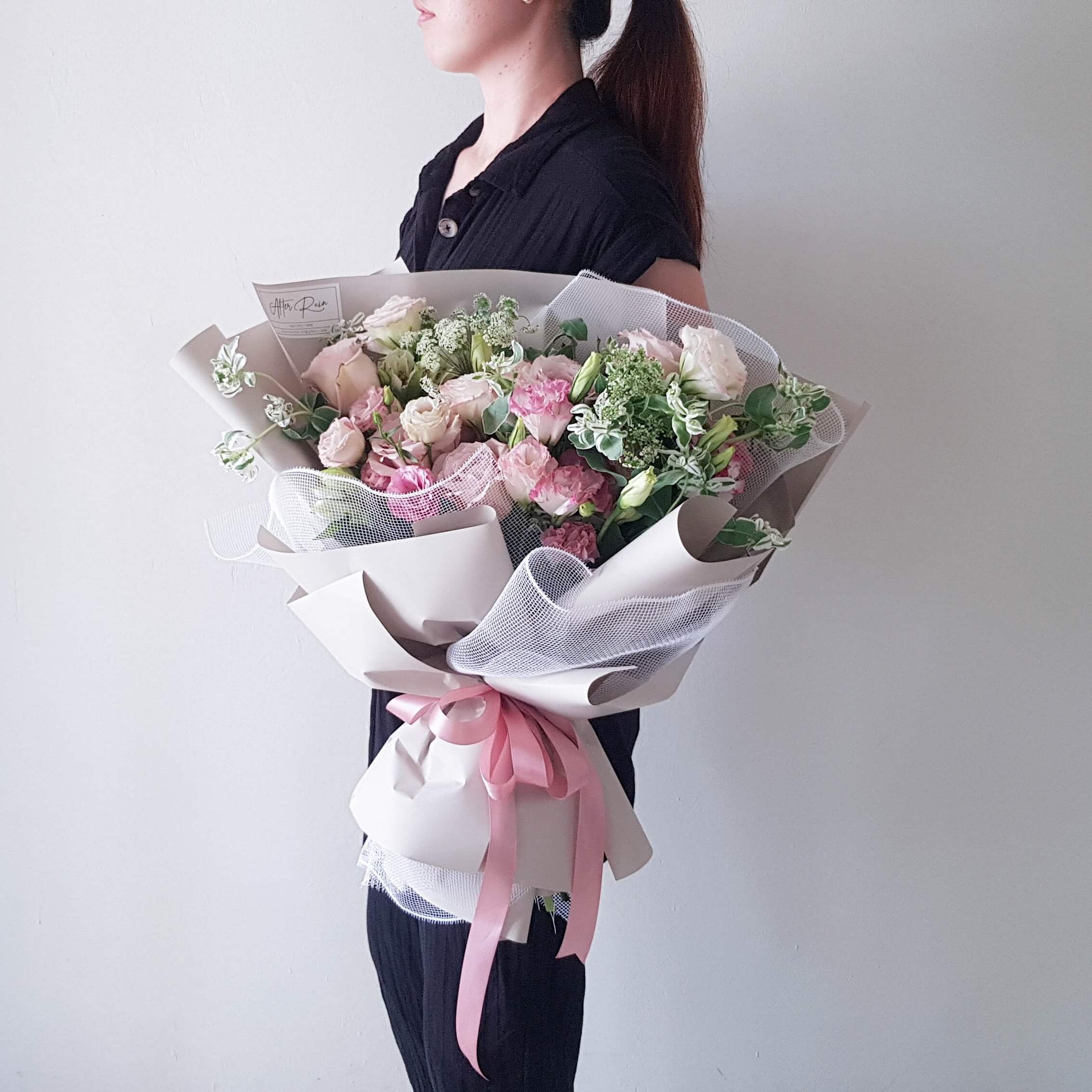 Pastel Colour Fresh Flower Bouquet by AFTERRAINFLORIST