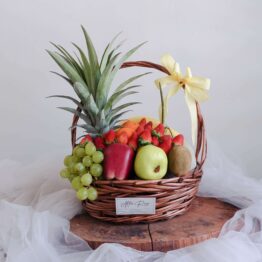 Get Well Soon Thank You Medium & Premium Fruit Hamper Basket by AfterRainFLorist PJ Malaysia online Florist KL Selangor Klang Valley Flower Delivery Service
