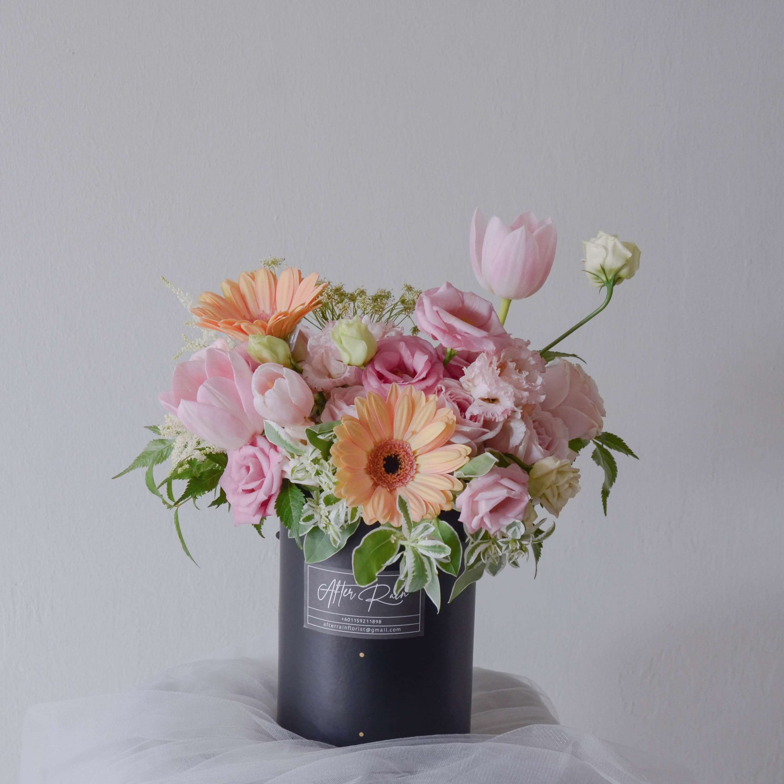 Merry Love Pastel Fresh Flower Box by AfterRainFlorist, PJ Florist