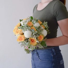 Fresh Bridal Bouquet by AfterRainFlorist