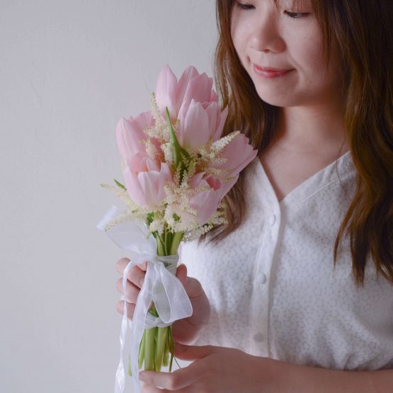 Mini Fresh Bridal Bouquet by AFTERRAINFLORIST