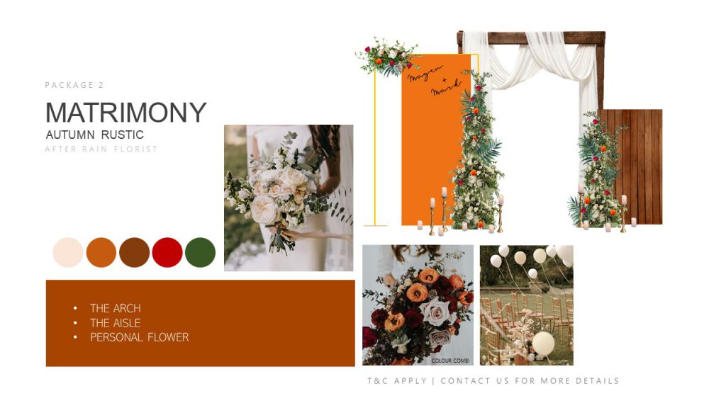 Wedding Matrimony Package by AFTERRAINFLORIST  