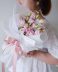 Blushing Pink Eustoma (Lisianthus) Fresh Flower Wrapping Bouquet by AfterRainFlorist, PJ Florist, KL & Selangor Flower Delivery Service