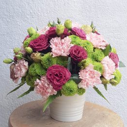 AFTERRAINFLORIST_PJ_Florist_Le_Beau_Vase_Arrangement_Contrast_Fresh_Flower