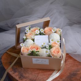 Amour Fresh Flower Gift Box by AfterRainFlorist, PJ Florist