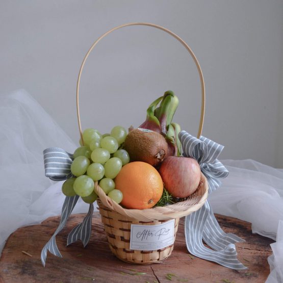 Well Wishes Fresh & Healthy Fruit Basket gift by AfterRainFlorist, PJ Florist, KL & Selangor(Klang Valley) Flower Delivery Service