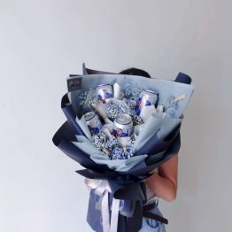 Cheers,For men, Flower & Beer wrapping bouquet by AfterRainFlorist, PJ Florist, KL & Selangor(Klang Valley) Flower Delivery Service