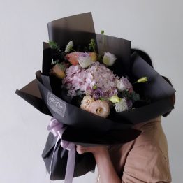 Cloudy Flower Romantic Fresh Flower,Hydrangea wrapping bouquet by AfterRainFlorist, PJ Florist, KL & Selangor(Klang Valley) Flower Delivery Service