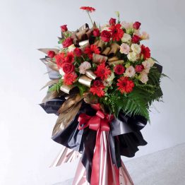 Red Gold Blac series Marvellous Congratulatory Fresh Flower Opening Stand