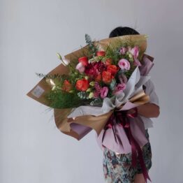 Extravagant Human Size Giant Huge Oversized Grande Luxury Extra Large Red Daydream Fresh Flower Bouquet by AfterRainFLorist, PJ (Malaysia) online Florist,KL & Selangor / Klang Valley Flower Delivery Service