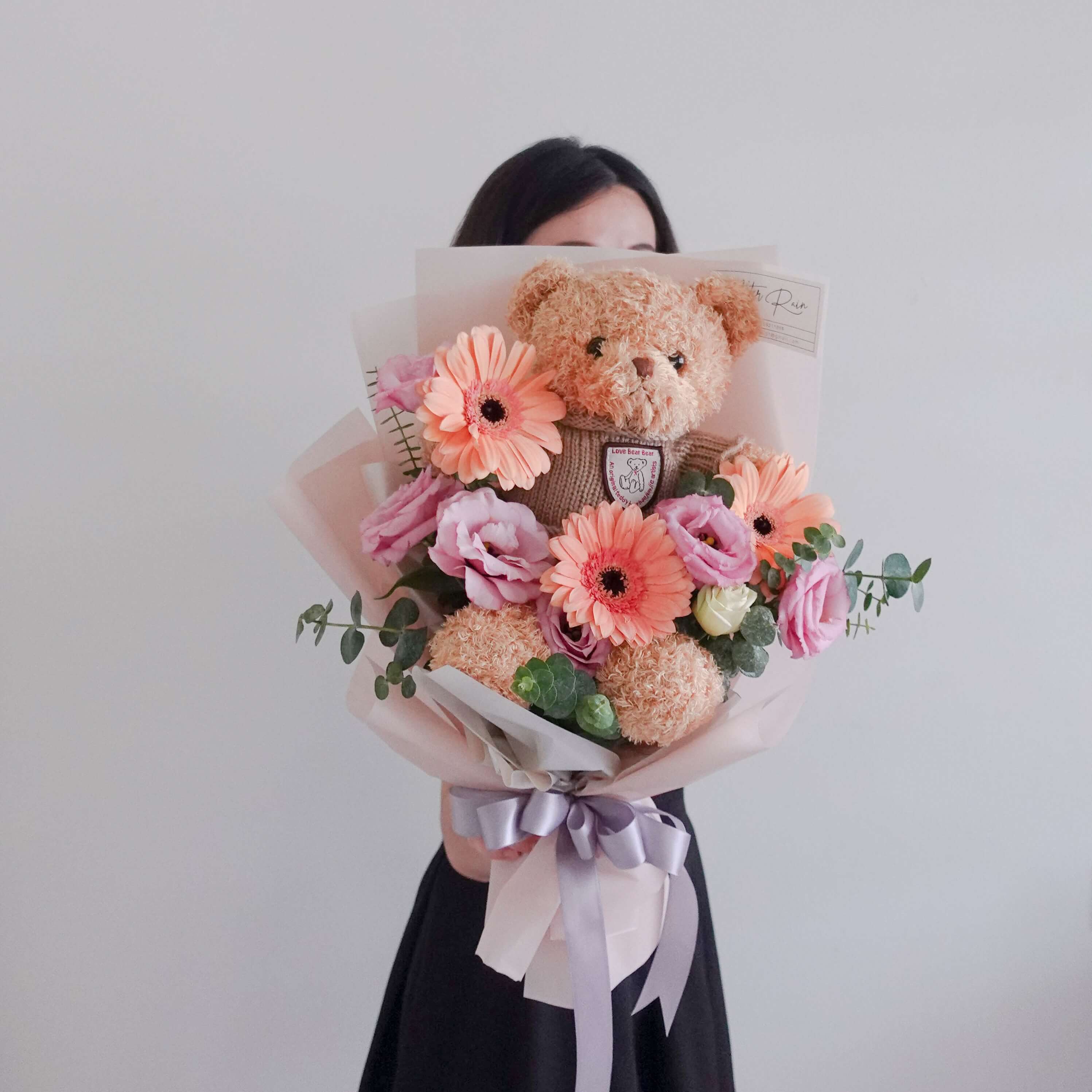 Sweet Cute Bear with Fresh Flower Bouquet by AfterRainFLorist, PJ (Malaysia) online Florist,KL & Selangor / Klang Valley Flower Delivery Service Sweet Cute Bear with Fresh Flower Bouquet by AfterRainFLorist, PJ (Malaysia) online Florist,KL & Selangor / Klang Valley Flower Delivery Service