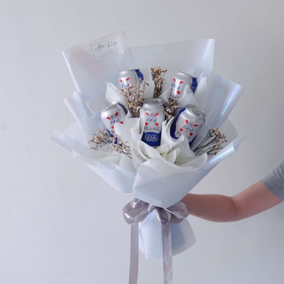 Men's Birthday Creative Gift 1664 Blanc Beer Bouquet by AfterRainFLorist, PJ (Malaysia) online Florist,KL & Selangor / Klang Valley Flower Delivery Service