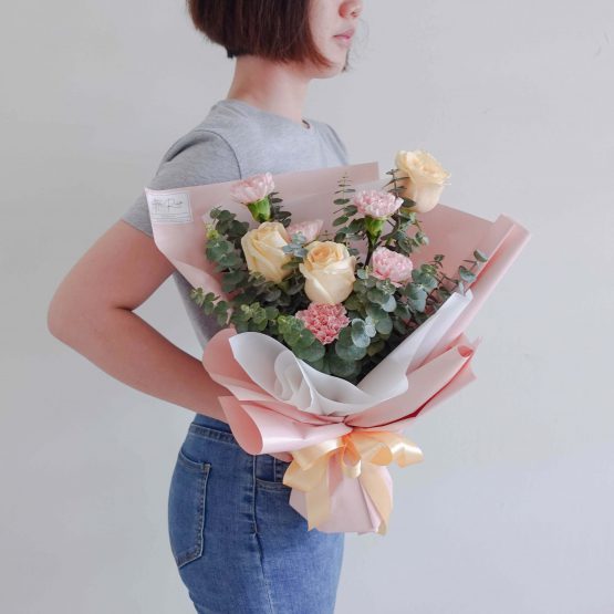 Mother's Day 2021 Carnation Mixed Rose Flower Bouquet by AfterRainFLorist, PJ (Malaysia) online Florist,KL & Selangor / Klang Valley Flower Delivery Service 