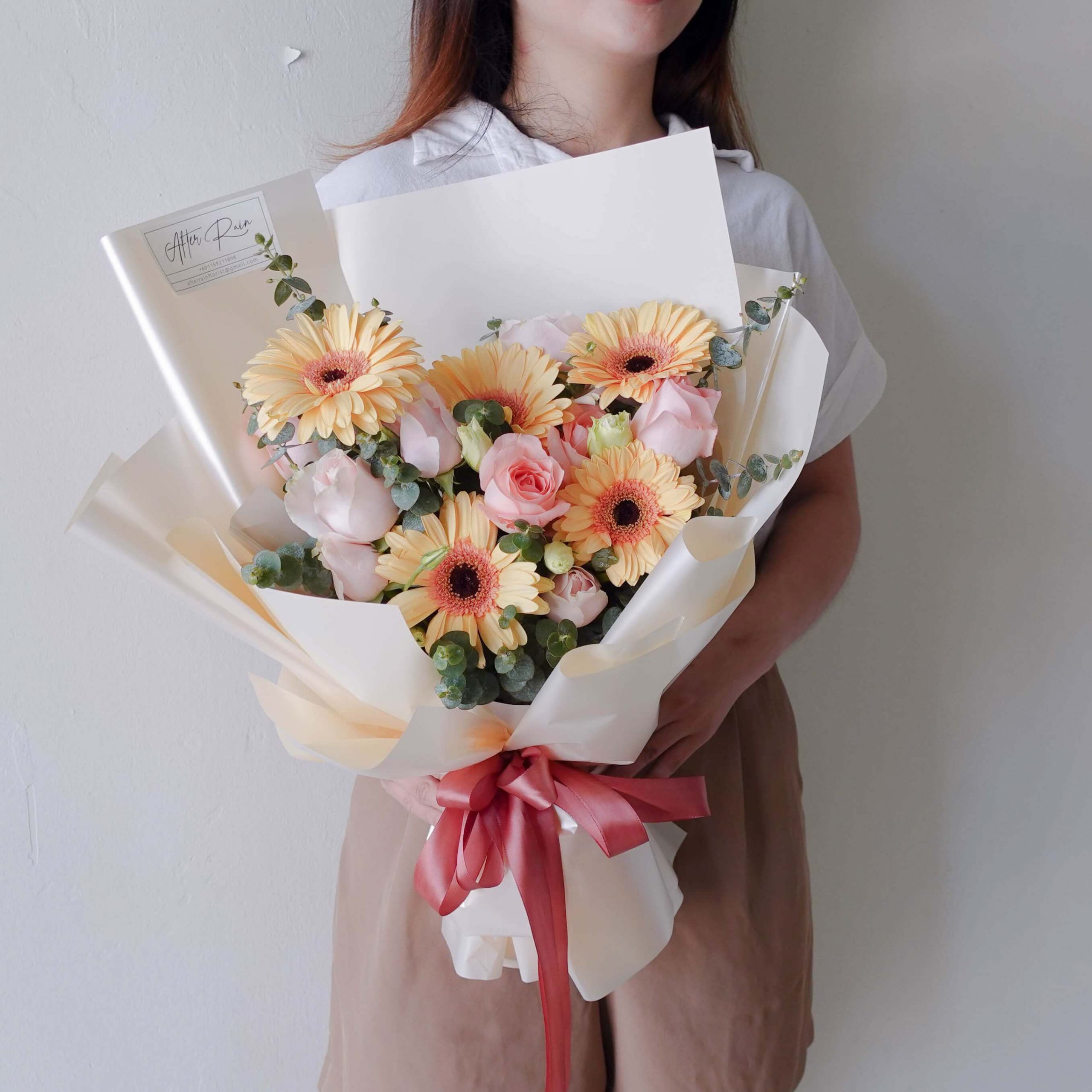 Mother's Day 2021 Gerbera Mix Rose Fresh Flower Bouquet by AfterRainFLorist, PJ (Malaysia) online Florist,KL & Selangor / Klang Valley Flower Delivery Service