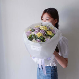 [Mother's Day Flower & Gift Delivery] Lilac Rose With Carnation Fresh Flower Bouquet by AfterRainFlorist, PJ Florist, KL & Selangor(Klang Valley) Flower Delivery Service