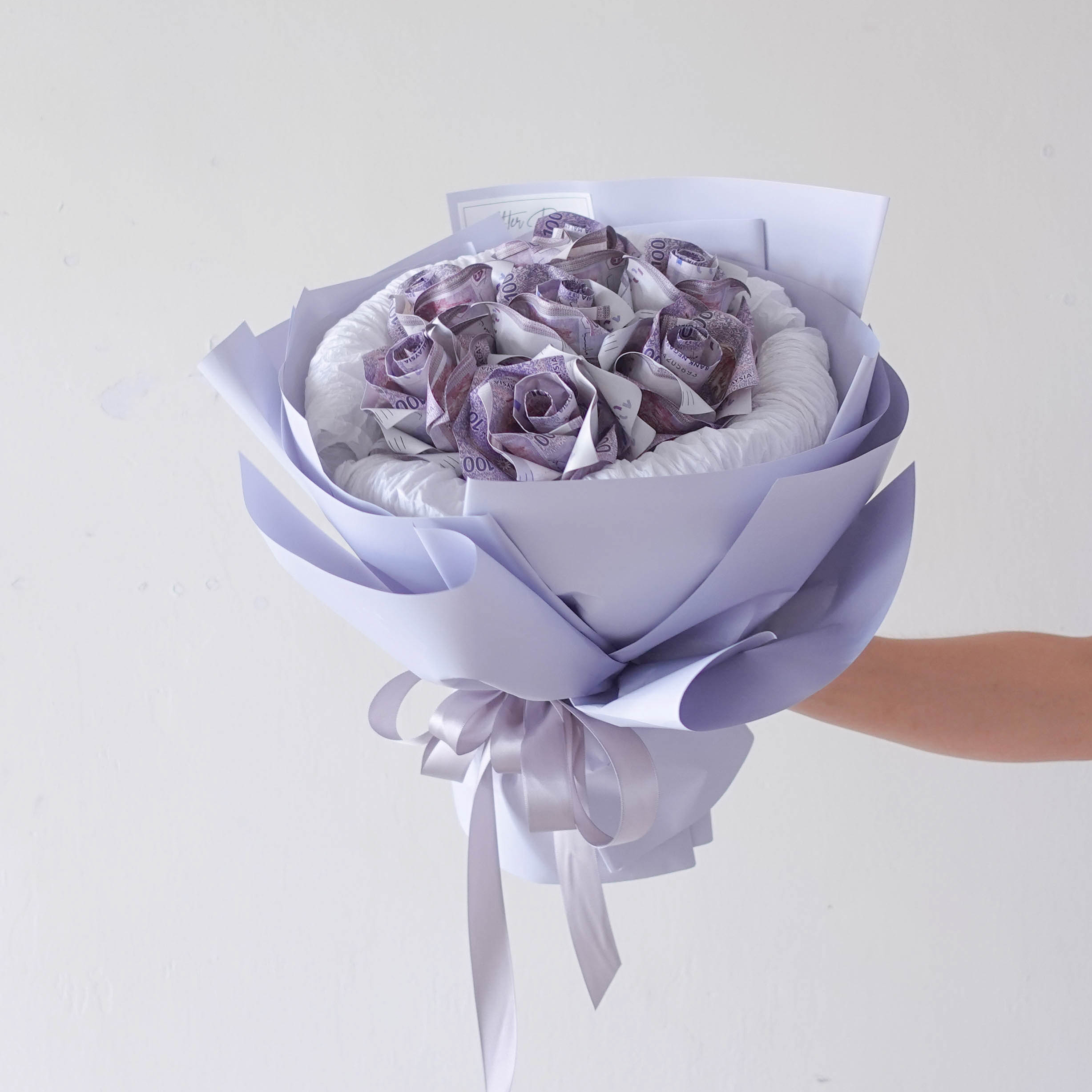 VDay 2024 Valentine’s Day 2024 Money Rose Only Round Style Wrapping Creative Flower Bouquet For Lover For Her Hot Selling