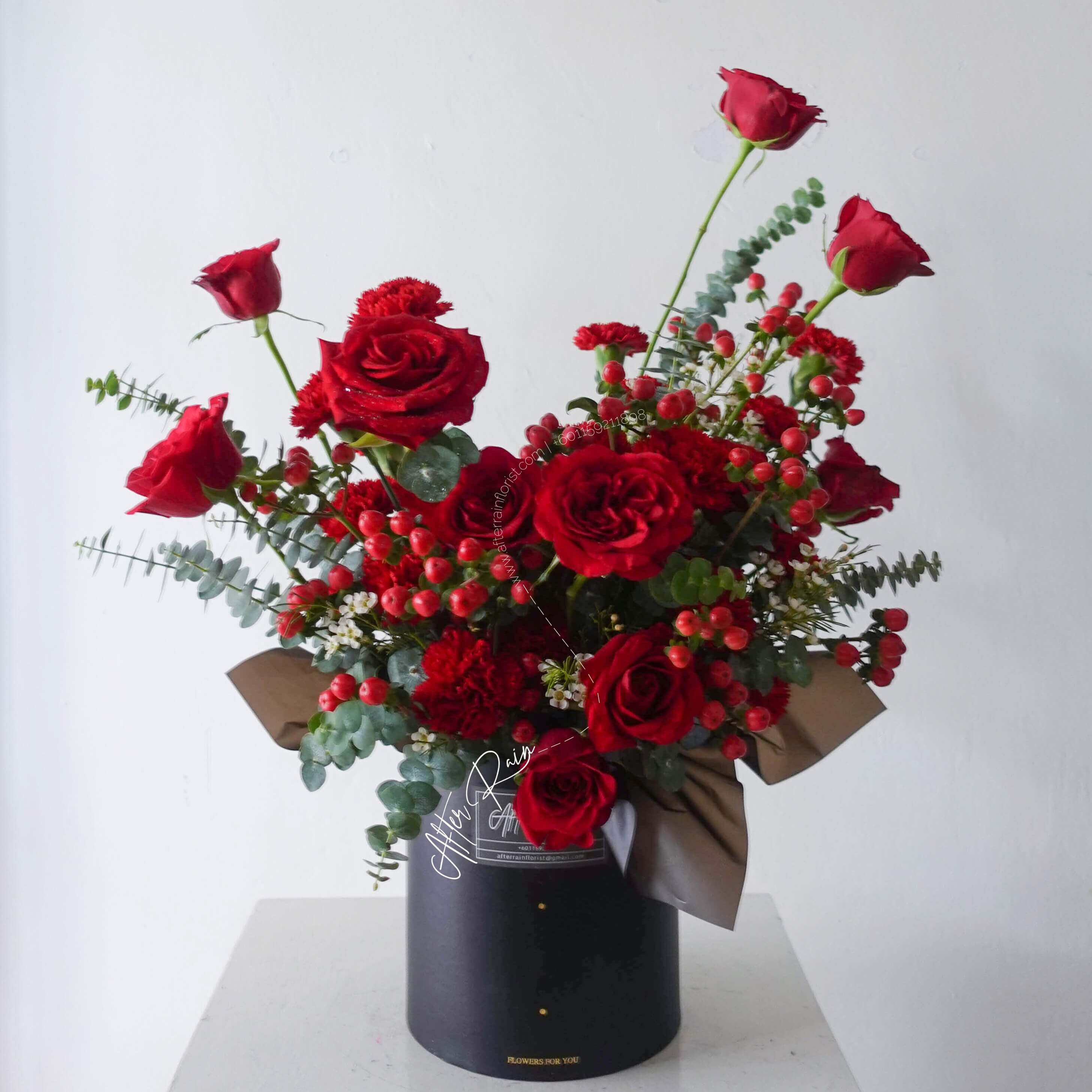 AfterRainFlorist_Victory_in_Red_Fresh_Flower_Congratulatory_Box_Florist_KL_Klang_Valley_Flower_Gift_Delivery_Services