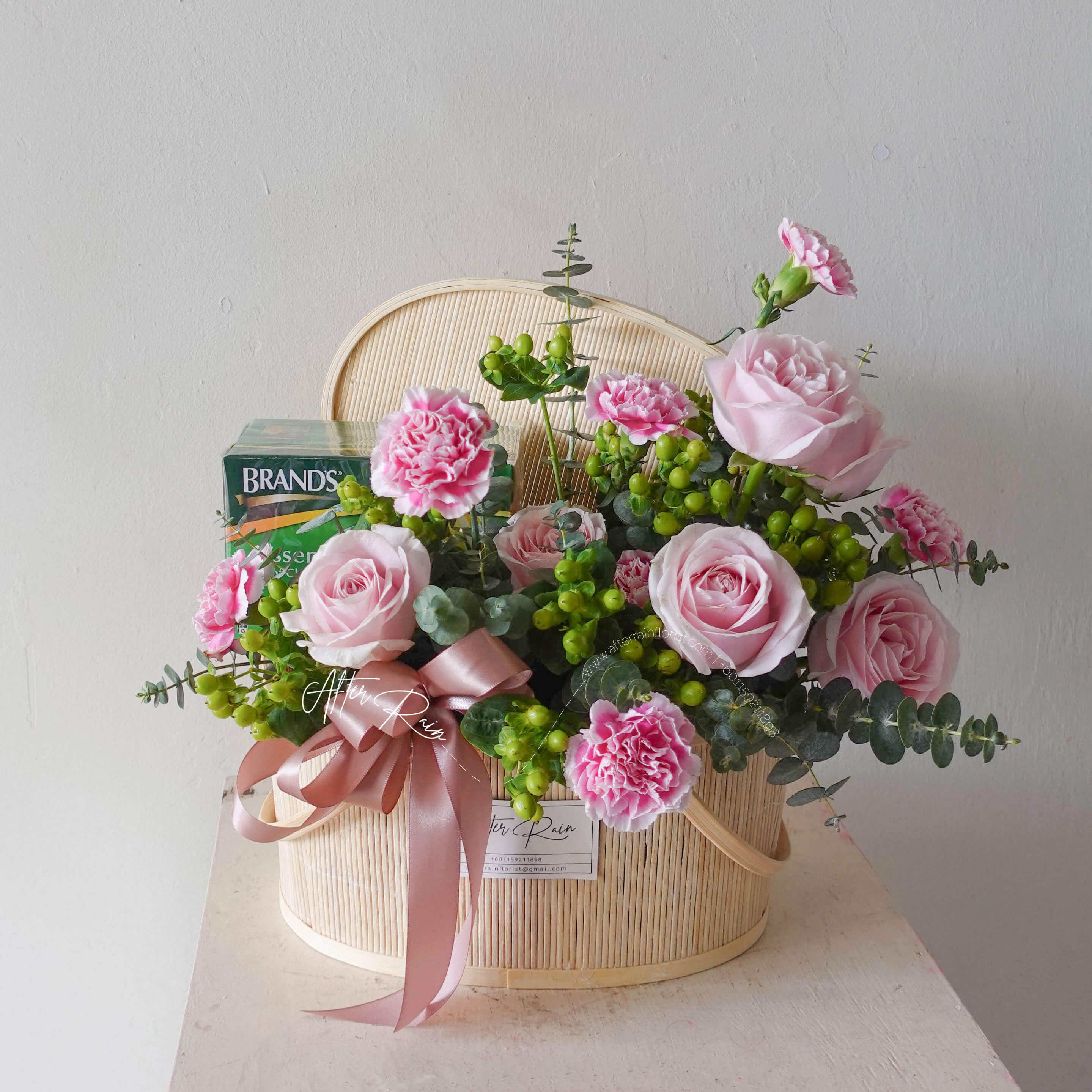 AfterRainFlorist Speedy Recovery Brands Chicken Essence And Flower Basket PJ Florist KL Klang Valley Flower Gift Delivery Services