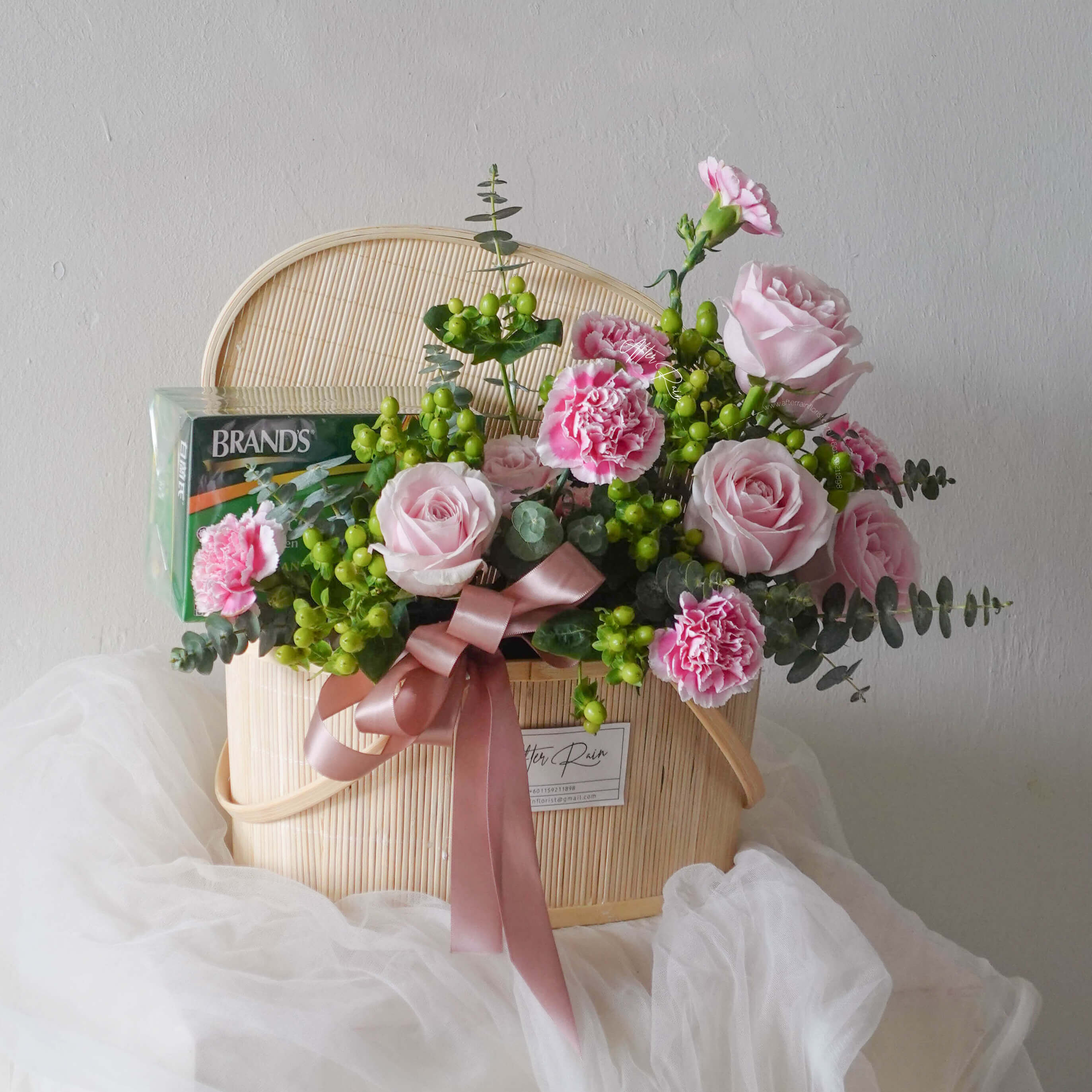 AfterRainFlorist Speedy Recovery Brands Chicken Essence And Flower Basket PJ Florist KL Klang Valley Flower Gift Delivery Services